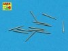 Aber 350L-20 Set of 12 pcs 76,2 mm (3in/50) barrels for US Navy ships (1:350)